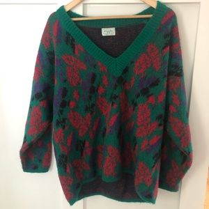 Vintage Benetton mohair V-Neck Sweater